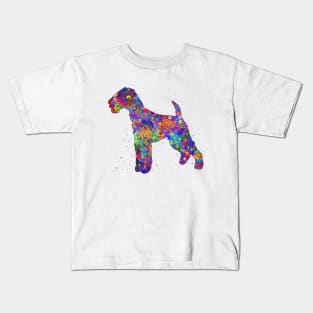 Airedale Terrier dog watercolor Kids T-Shirt